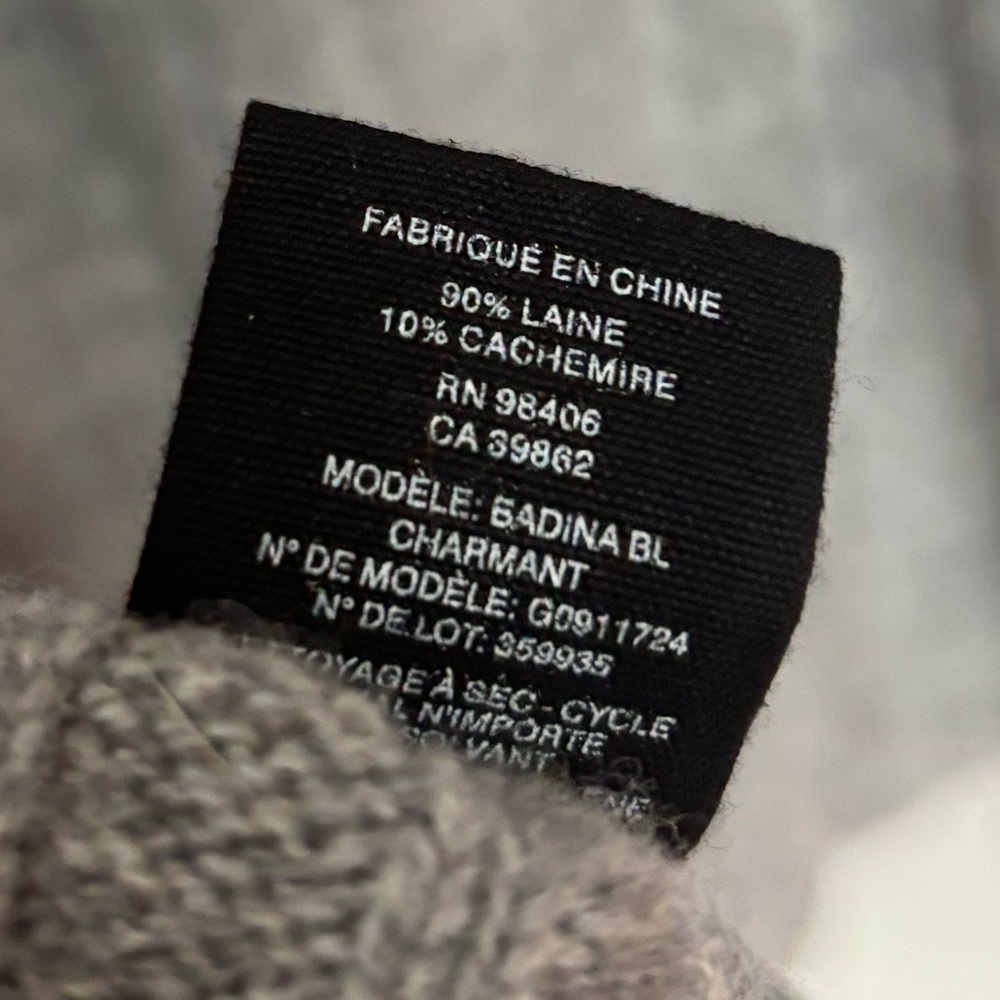 Theory Heather Gray Women's Crew Neck Sweater - Picture 4 of 5